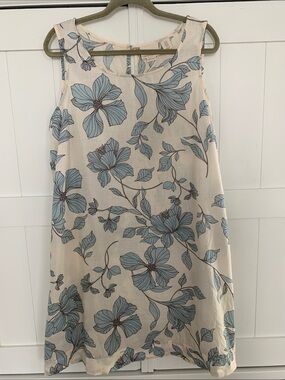 Cynthia Rowley Linen Floral Dress Size 1X XL